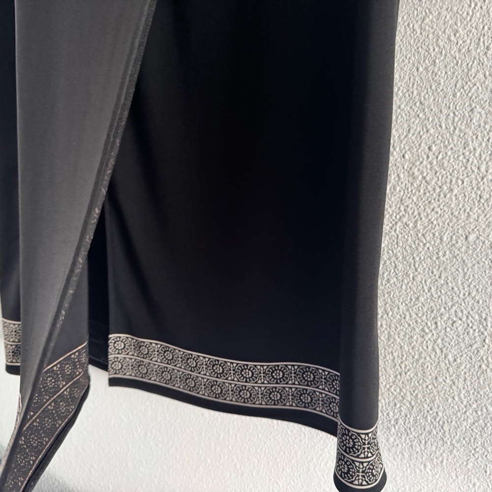 Petite Sophisticate Maxi Skirt Elegant Retro Wrap Slit Medium Chic - Picture 6 of 14